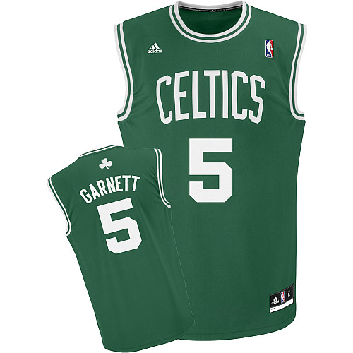  NBA Boston Celtics 5 Kevin Garnett New Revolution 30 Road Green Jersey